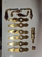 Vintage deurklinken en beslag - Koper/Messing, Doe-het-zelf en Verbouw, Hang- en Sluitwerk, Ophalen of Verzenden, Gebruikt, Koper of Messing