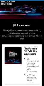2 tickets voor The Formule 1 Exhibition, Tickets en Kaartjes, Twee personen
