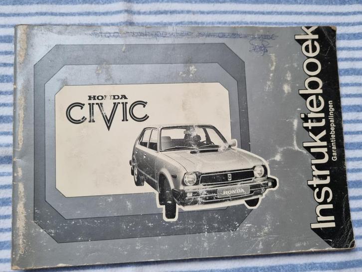 Honda Civic Instruktieboek Garantiebepalingen, Motoren, Handleidingen en Instructieboekjes, Honda, Ophalen of Verzenden