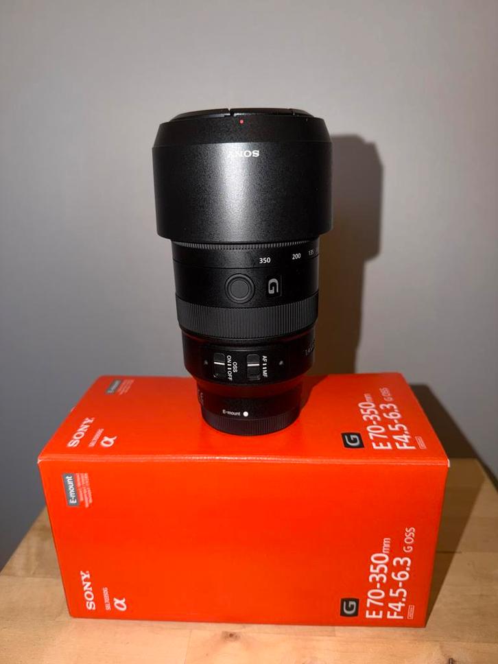 Sony E 70-350mm f/4.5-6.3 G OSS Lens, Audio, Tv en Foto, Fotografie | Lenzen en Objectieven, Zo goed als nieuw, Telelens, Zoom