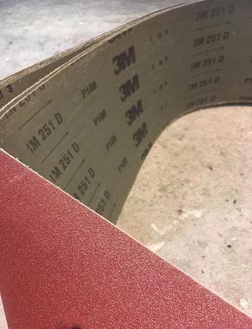 6 st schuurband 3M type 251D korrel 100 170 mm x plm 300 cm  beschikbaar voor biedingen