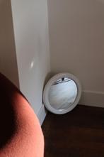 Vintage witte ronde spiegel / space age retro mid century, Huis en Inrichting, Woonaccessoires | Spiegels, Minder dan 50 cm, Rond