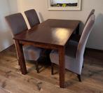 6 eetkamerstoelen, leverkleur, Ophalen, Zo goed als nieuw, Vier