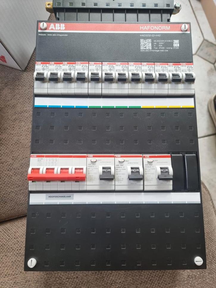 ABB HAF 3 fase groepenkast 12 groepen *NIEUW*, Doe-het-zelf en Verbouw, Elektra en Kabels, Nieuw, Overige typen, Ophalen of Verzenden
