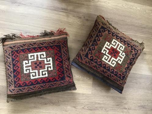 Twee Unieke HandgemaaktePerzische Kussens(Kamelentassen), Antiek en Kunst, Antiek | Kleden en Textiel, Ophalen of Verzenden
