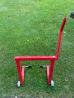 Achterbok motorstandaard, Ophalen