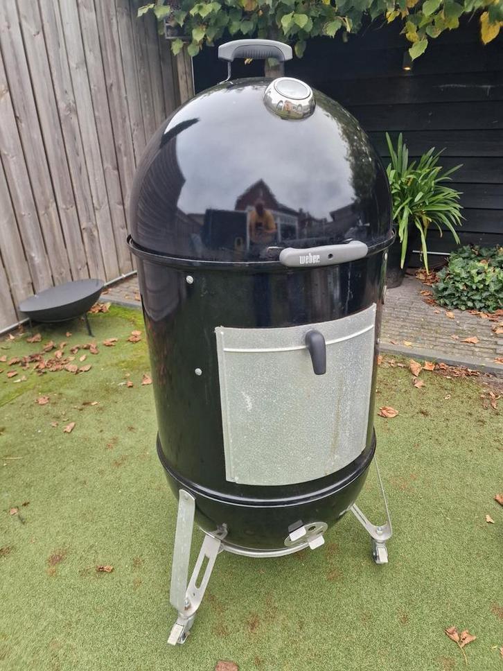 Weber Smokey Mountain 57cm Smoker, Tuin en Terras, Houtskoolbarbecues, Gebruikt, Ophalen