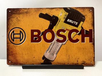 Bosch Brute metalen reclamebord / wandbord (Old Look) beschikbaar voor biedingen