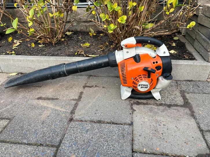 Stihl SH 86 Bladblazer/Zuiger - Start en loopt, Tuin en Terras, Bladblazers, Gebruikt, Handgedragen, Benzine, Met opvangzak, Ophalen of Verzenden