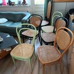 thonet bistro  keuken stoelen, Huis en Inrichting, Stoelen, Ophalen, Riet of Rotan, Gebruikt, Zwart