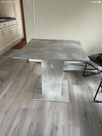 Eettafel grijs beton look, Huis en Inrichting, Tafels | Eettafels, Ophalen, Gebruikt, Vierkant, 50 tot 100 cm