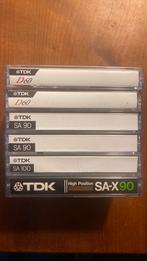 TDK SA90 SA100 SAX90 D60 6 stuks, Ophalen of Verzenden, Zo goed als nieuw, Overige genres, 2 t/m 25 bandjes