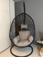 Hangstoel zwart inclusief kussens, Huis en Inrichting, Stoelen, Ophalen, Gebruikt, Zwart, Metaal