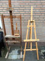 3 schilders ezels 2 grote 1 hele kleine waarvan 1 talens, Hobby en Vrije tijd, Schilderen, Ophalen, Gebruikt, Ezel