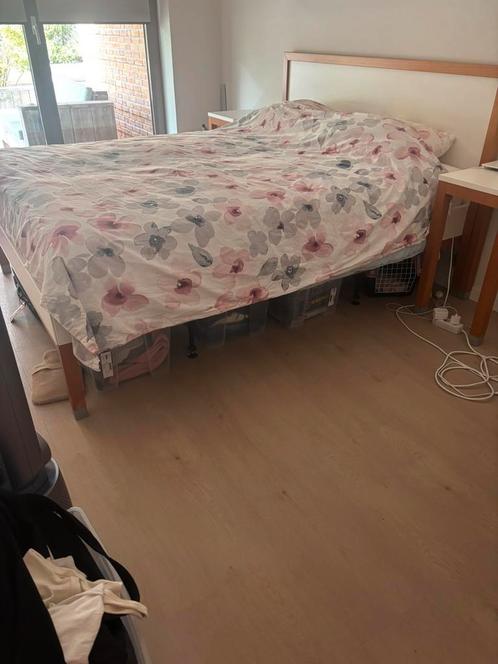 Tweepersoonsbed plus kastjes, Huis en Inrichting, Slaapkamer | Complete slaapkamers, Gebruikt, Tweepersoons, Ophalen