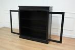 Klassieke kast, dressoir, vitrinekast, mahoniehout, zwart, Huis en Inrichting, Kasten | Dressoirs, Ophalen of Verzenden, Zo goed als nieuw
