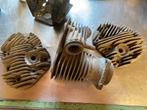 Cilinder en 2 koppen Harley Davidson WL WLA, Motoren, Onderdelen | Oldtimers, Ophalen of Verzenden