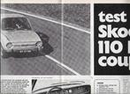 Roadtest SKODA 110 R / 110R Coupé, Autovisie, 1971., Hans Veldhuis, Nieuw, Ophalen of Verzenden, Overige merken
