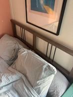Ikea Bed 140x200 met matras en lattenbodem, Huis en Inrichting, Ophalen, Gebruikt, Bruin, Tweepersoons