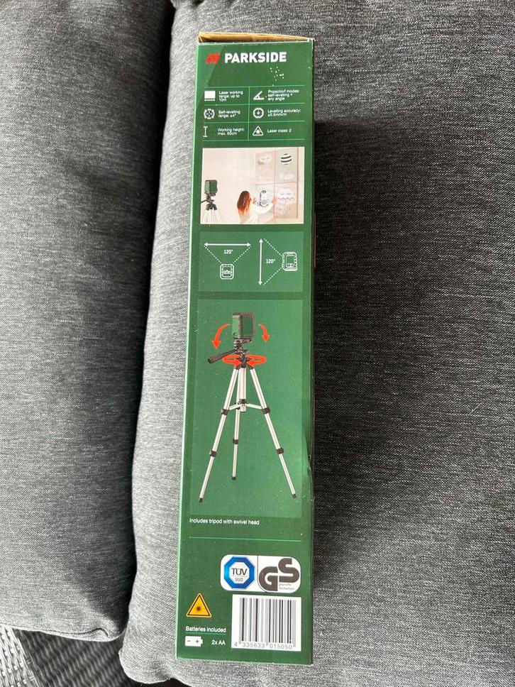 Kruislijnlaser met Statief - Waterpas, Doe-het-zelf en Verbouw, Meetapparatuur, Nieuw, Licht, Ophalen of Verzenden