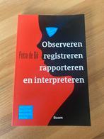 Observeren, registreren, rapporteren en interpreteren, Ophalen of Verzenden, Zo goed als nieuw, Overige onderwerpen