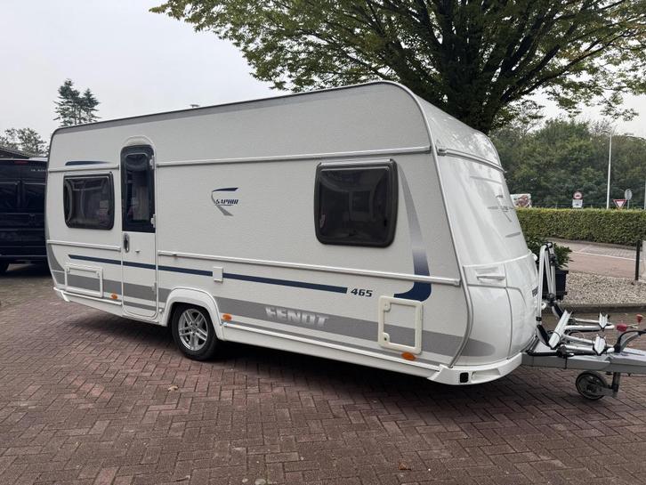 Fendt Saphir 465 SFB, Caravans en Kamperen, Caravans, Bedrijf, tot en met 4, 1000 - 1250 kg, Rondzit, Fendt, Frans bed, Overige typen