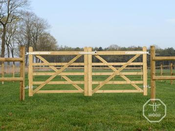Houten poort | Paddock, afrastering & omheining | Div. maten beschikbaar voor biedingen