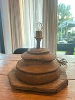 Hoffz stijl tafellamp hout, Huis en Inrichting, Lampen | Tafellampen, Ophalen of Verzenden, Gebruikt, Hout, Minder dan 50 cm