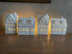 4 kersthuisjes, Ophalen, Zo goed als nieuw