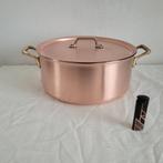 Wegro XXXL grote dikwandige koperen horeca pan soeppan 29 cm, Huis en Inrichting, Ophalen of Verzenden, Zo goed als nieuw, Rvs