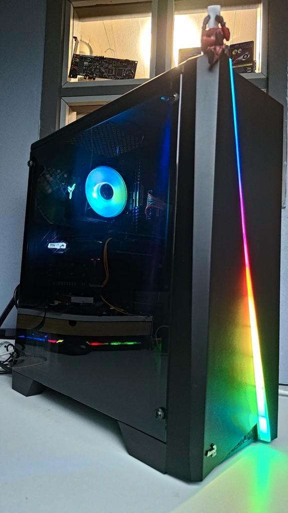 RGB GAME PC - INTEL I5 - GTX 1650 - 16GB - 1,25TB - WIN 11, Computers en Software, Desktop Pc's, Zo goed als nieuw, 4 Ghz of meer
