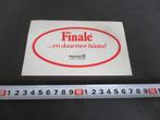 sticker Finale .. en daarmee bàsta !  Hoechst Agro Chemie, Ophalen, Zo goed als nieuw, Bedrijf of Vereniging