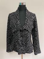 V17 - Zwart-grijs Heart vest-jasje maat 42 (1), Ophalen of Verzenden, Zo goed als nieuw, Maat 42/44 (L), Zwart