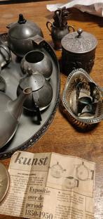 Tinnen thee set echt oud, Antiek en Kunst, Antiek | Tin, Ophalen of Verzenden
