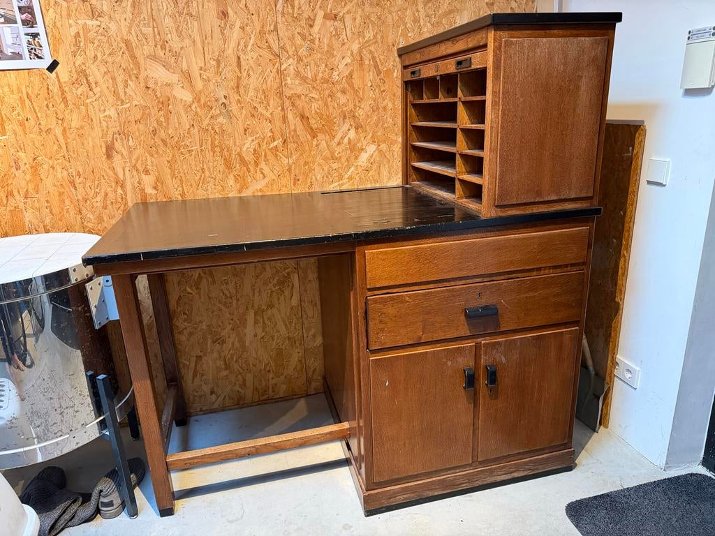 Vintage Postkantoor - PTT loket meubel, Ophalen, Gebruikt