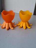 Vintage eierdopjes (2), Ophalen of Verzenden, Geel, Overige typen