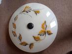 Vintage Plafondlamp jaren 50 / 60, Huis en Inrichting, Lampen | Plafondlampen, Ophalen, Gebruikt, Glas, Vintage