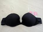 BH met doorzichtige schouderbandjes en rugband - 80B, Hunkemöller, Ophalen of Verzenden, Zwart, BH