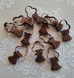 10 vintage gordijnklemmetjes, Antiek en Kunst, Curiosa en Brocante, Ophalen of Verzenden