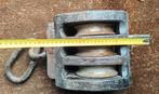 Antiek Katrol met Drie Schijven, Antiek en Kunst, Antiek | Gereedschap en Instrumenten, Ophalen of Verzenden