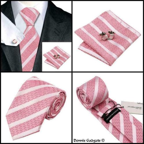 Dennis Gadgets: 100 % zijden stropdas ( 3 delig !! ) DG 0747, Kleding | Heren, Stropdassen, Nieuw, Met patroon, Roze, Ophalen of Verzenden