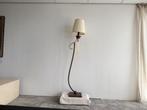 Vloerlamp  Klassiek  Brass & Plisse kap, Huis en Inrichting, Lampen | Vloerlampen, Ophalen, Klassiek, Zo goed als nieuw, Metaal