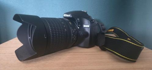 Nikon D3200 + AF-S DX 18-105mm G ED VR Zwart met opbergtas, Audio, Tv en Foto, Fotocamera's Digitaal, Zo goed als nieuw, Spiegelreflex