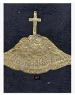 Antiek religieus plaquette “Heilig jaar” 1933 koper, 21 x 16, Ophalen of Verzenden