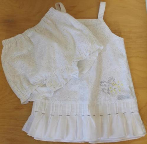 Prachtig zomer feestelijk jurk broekje La Petite Ourse 18, Kinderen en Baby's, Babykleding | Maat 80, Zo goed als nieuw, Meisje