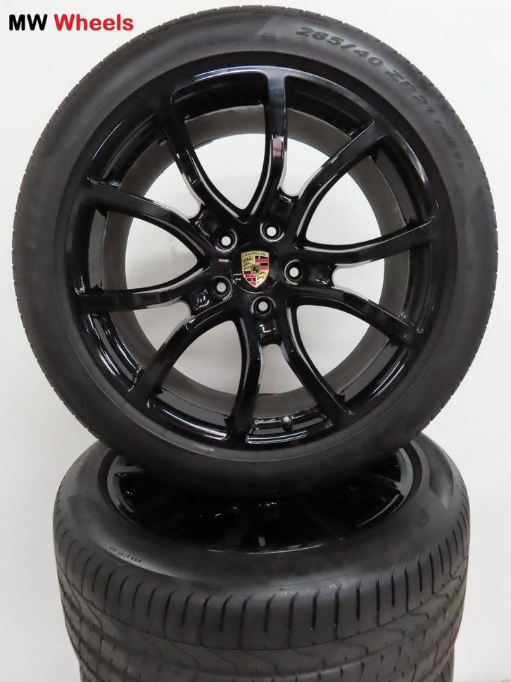 Porsche 21 inch Origineel Cayenne 9Y E3 velgen zomerbanden, Auto-onderdelen, Banden en Velgen, Banden en Velgen, Zomerbanden, 21 inch