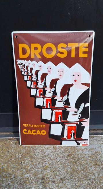 Origineel Droste emaille reclamebord.  beschikbaar voor biedingen
