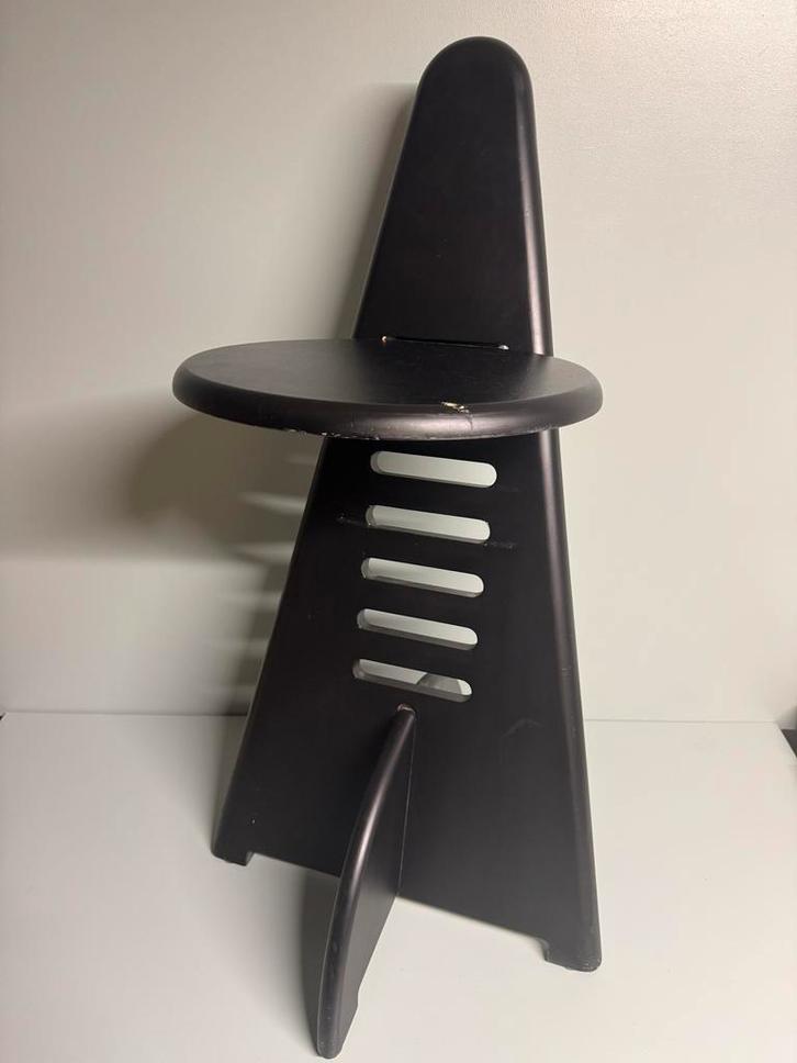 Lundia Lundi Sit Design Stoel - Gijs Boelaars, Huis en Inrichting, Stoelen, Gebruikt, Eén, Hout, Zwart, Ophalen of Verzenden