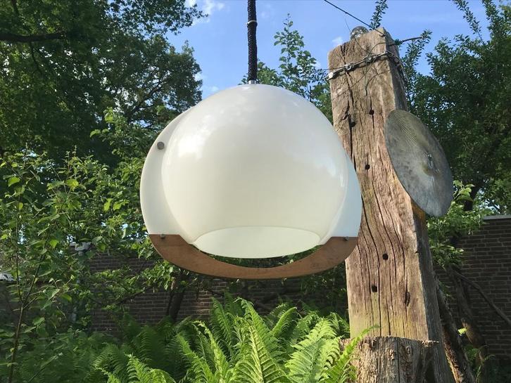 Harvey Guzzini vintage design hanglamp / lamp, Huis en Inrichting, Lampen | Hanglampen, Gebruikt, Minder dan 50 cm, Kunststof