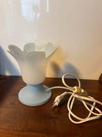 Vintage tulp lampje met blauwe voet. Tulplamp, Ophalen of Verzenden, Zo goed als nieuw, Minder dan 50 cm